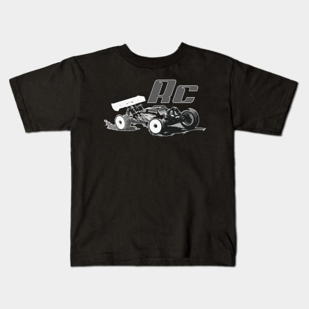 Rc riding racer or racing remote controlled cars Kids T-Shirt by Guntah